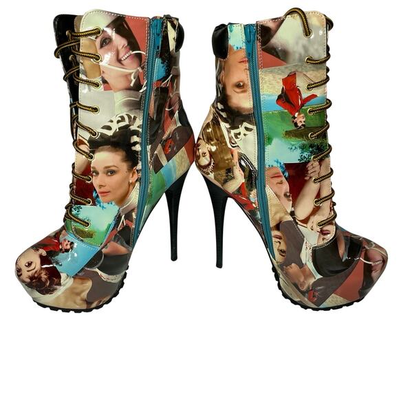 Shoe Republic Aubrey Hepburn Stiletto Platform Leather Heel Size 10 NWOT - Picture 8 of 10